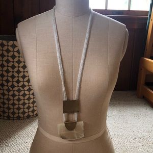 Statement stone necklace